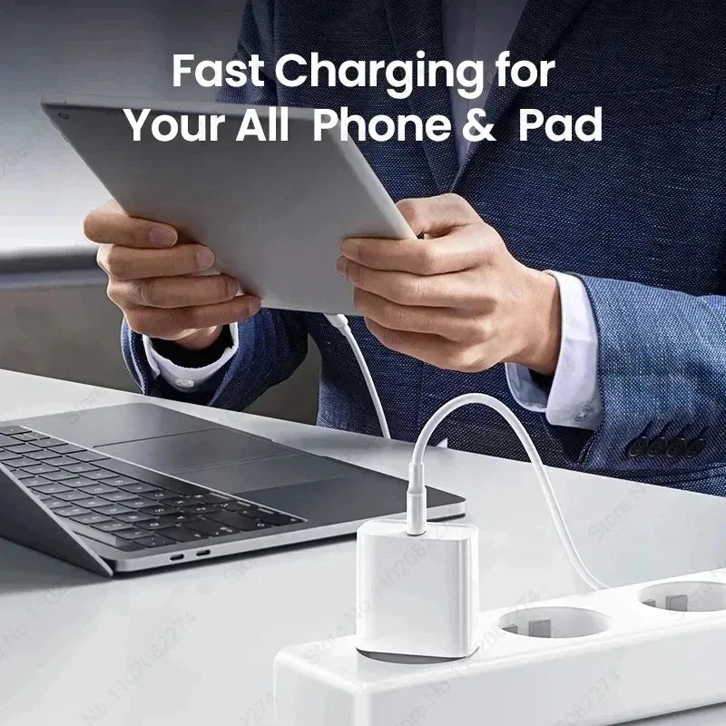 For Apple PD 30W USB Type C Charger For iPhone 15 13 12 11 14 16 Pro Max Plus XR X iPad Fast Charger Adapter Fast Charging Cable
