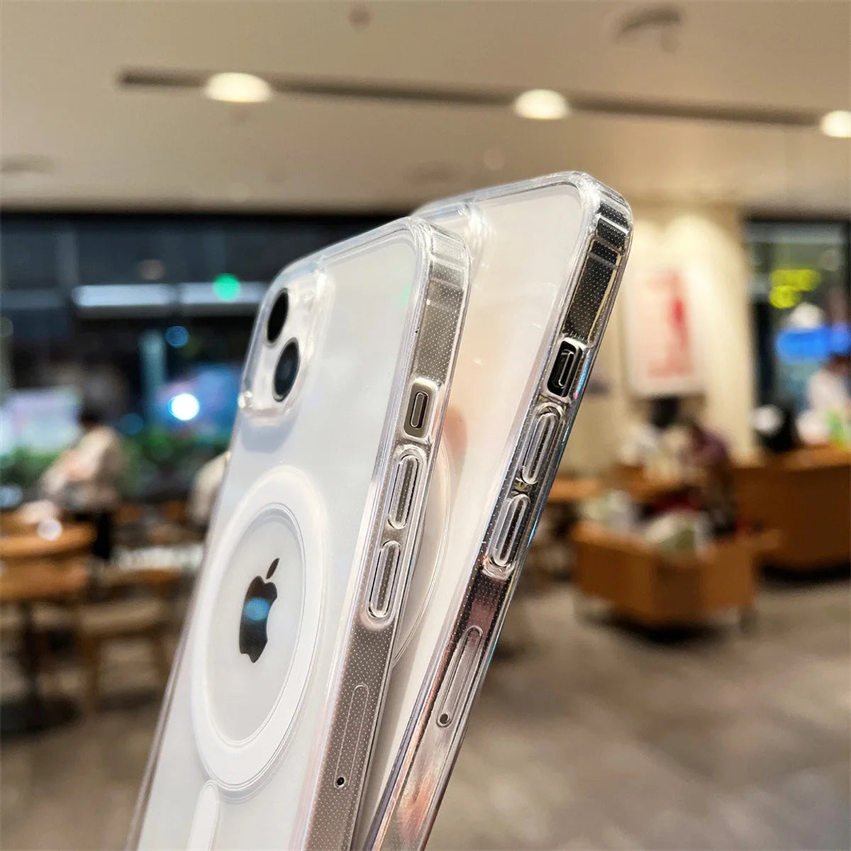 Transparent Magnetic Phone Case For iPhone 17 Pro Max 16 13 11 15 14 12 17 Air 17Promax Soft Silicone Shockproof Funda Cover