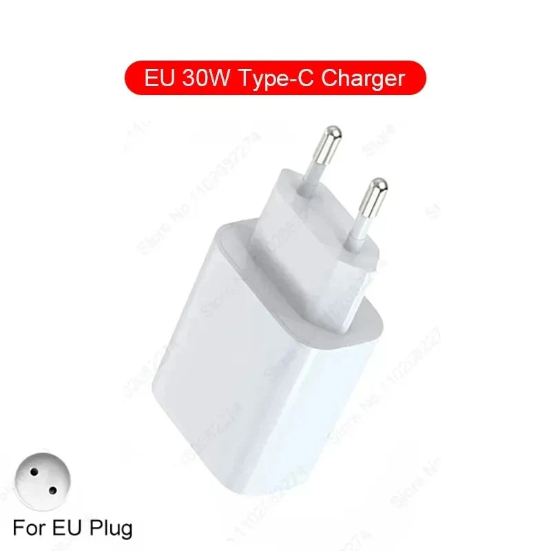 For Apple PD 30W USB Type C Charger For iPhone 15 13 12 11 14 16 Pro Max Plus XR X iPad Fast Charger Adapter Fast Charging Cable