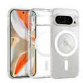 Luxury Transparent Magsafe Magnetic Case for Google Pixel 9A 10 9 8 7 6 Pro 9 Pro XL 8A 7A 6A Wireless Charging Clear TPU Cover