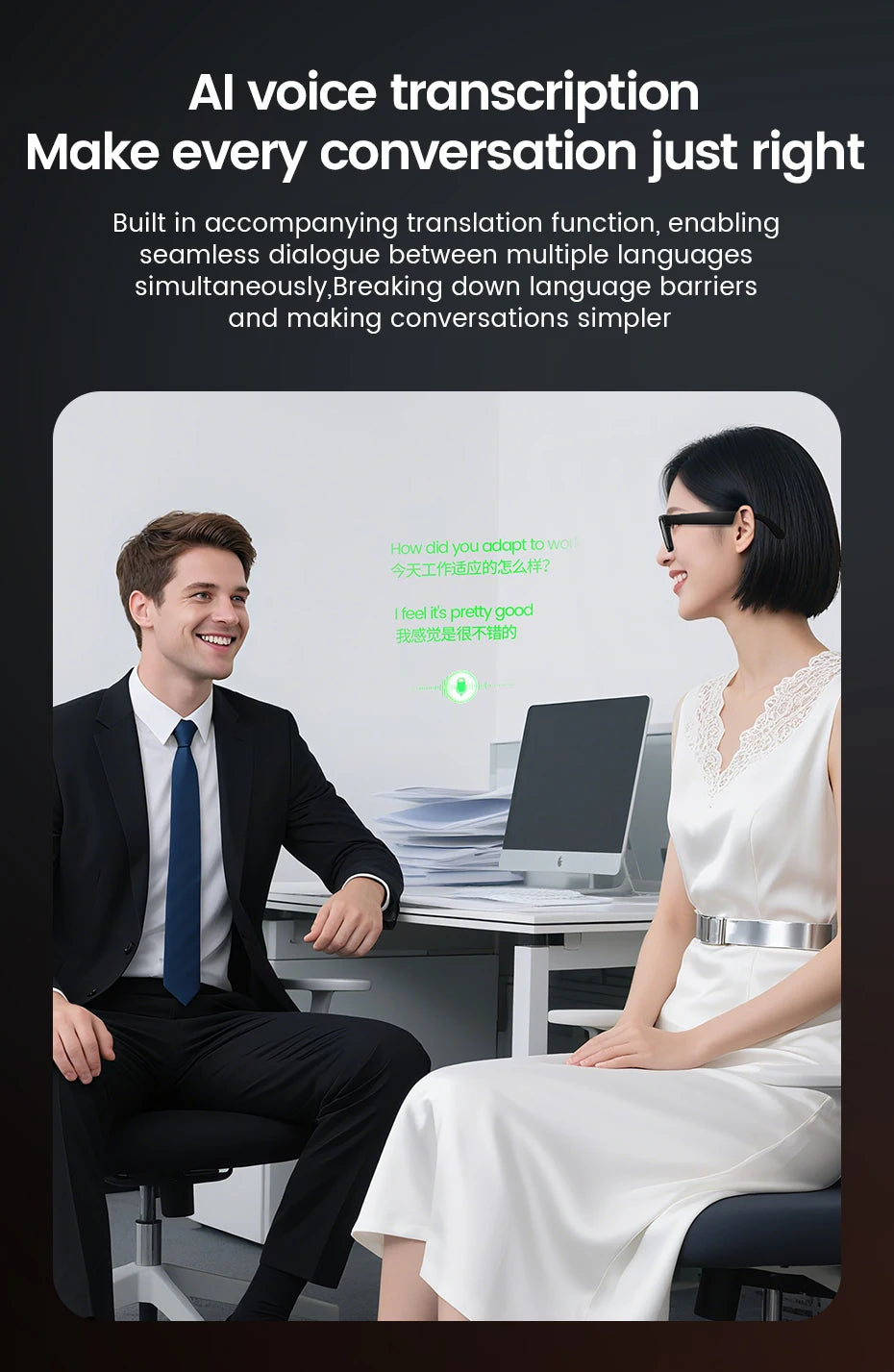 2026 Smart Glasses HD Photo Video OpenAI Record Translation Touch Photochromic Lenses Bluetooth Call Music Multifunction Glasses