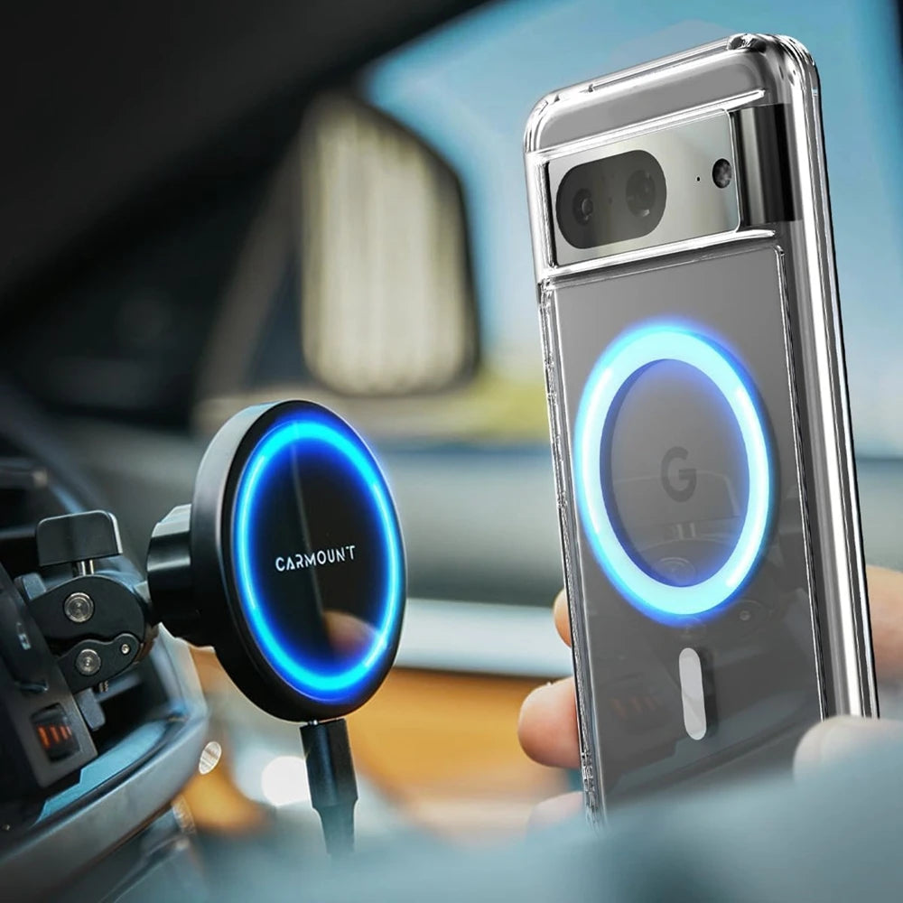 Luxury Transparent Magsafe Magnetic Case for Google Pixel 9A 10 9 8 7 6 Pro 9 Pro XL 8A 7A 6A Wireless Charging Clear TPU Cover