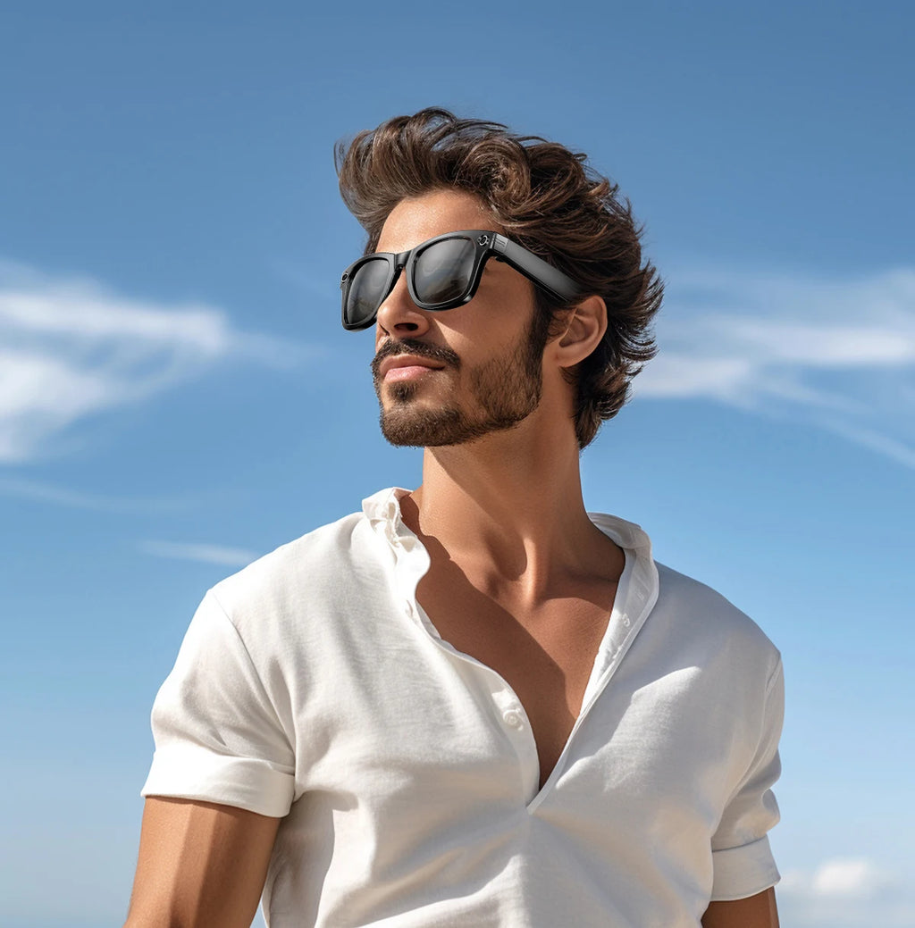 2025 Smart Glasses 32GB Memory with Camera Sunglasses Mini Camera Video Translation Bluetooth Call Anti-blue Glasses Man Women